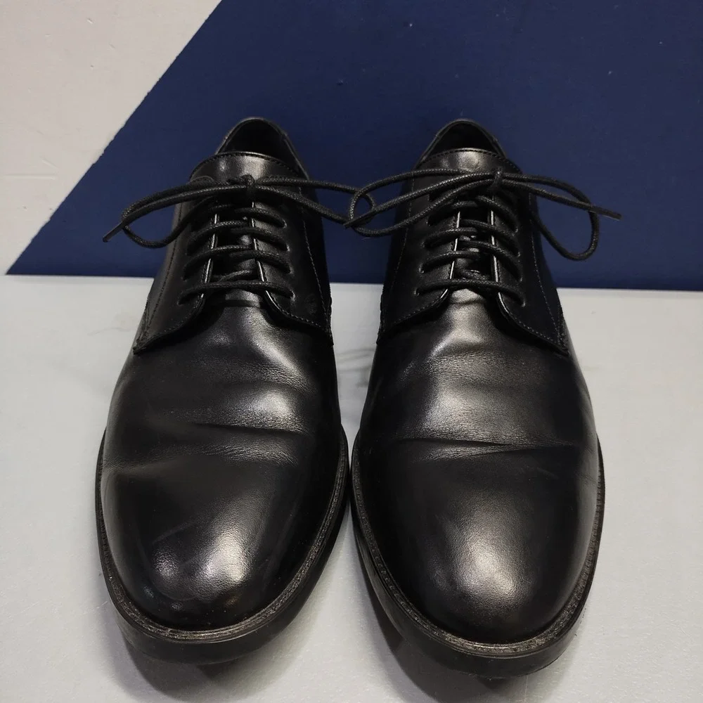 Cole Haan Hawthorne Oxford Shoes Mens US 8.5M Black Plain Toe Lace Up C32351 EUC